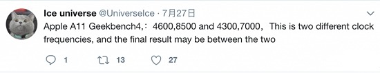 网络曝光A11芯片跑分 超高分再次预定全年最佳