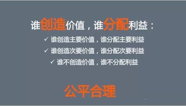 股权合理分配规则：谁创造价值，谁分配利益