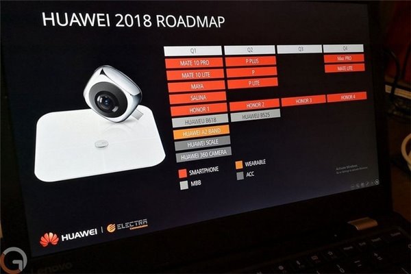华为2018路线图曝光：P系列、荣耀、Mate新品一个不少