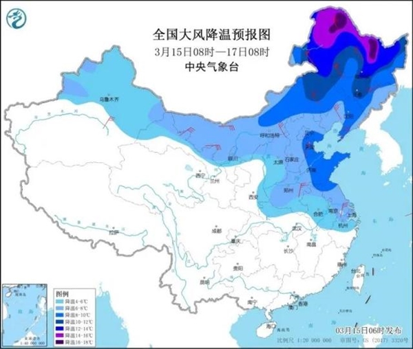 14省区市将出现扬沙或浮尘天气:最高降温超14℃、局地有沙尘暴