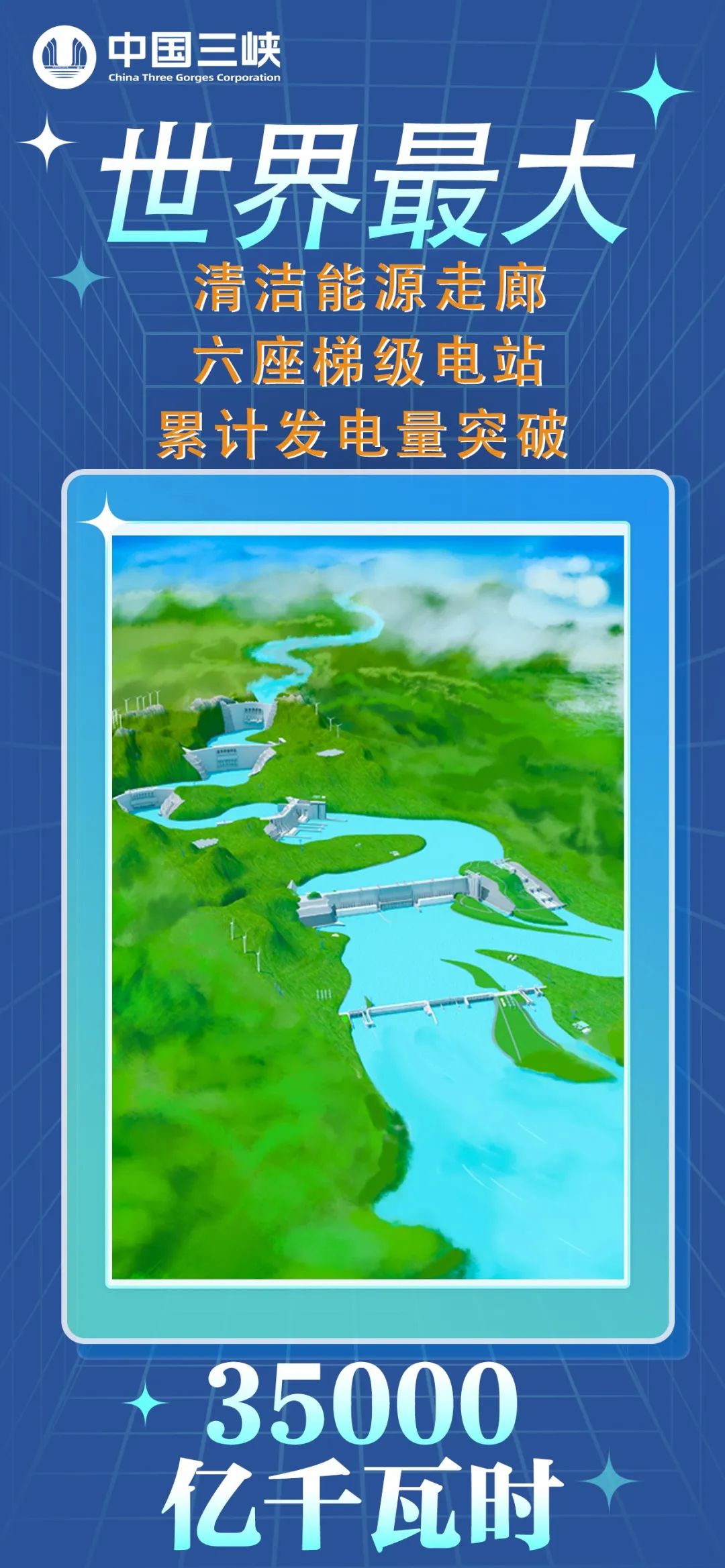 世界最大清洁能源走廊六座梯级电站 累计发电量突破35000亿千瓦时
